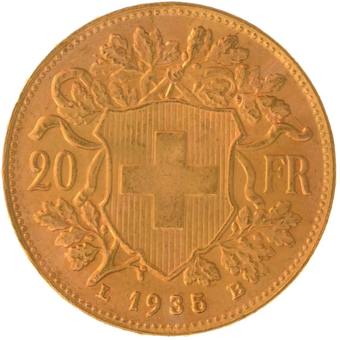 pièce d'or Vrenelis 20 Francs Suisse
