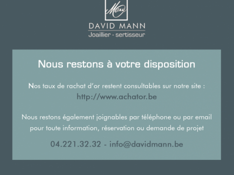 Nous restons disponibles !